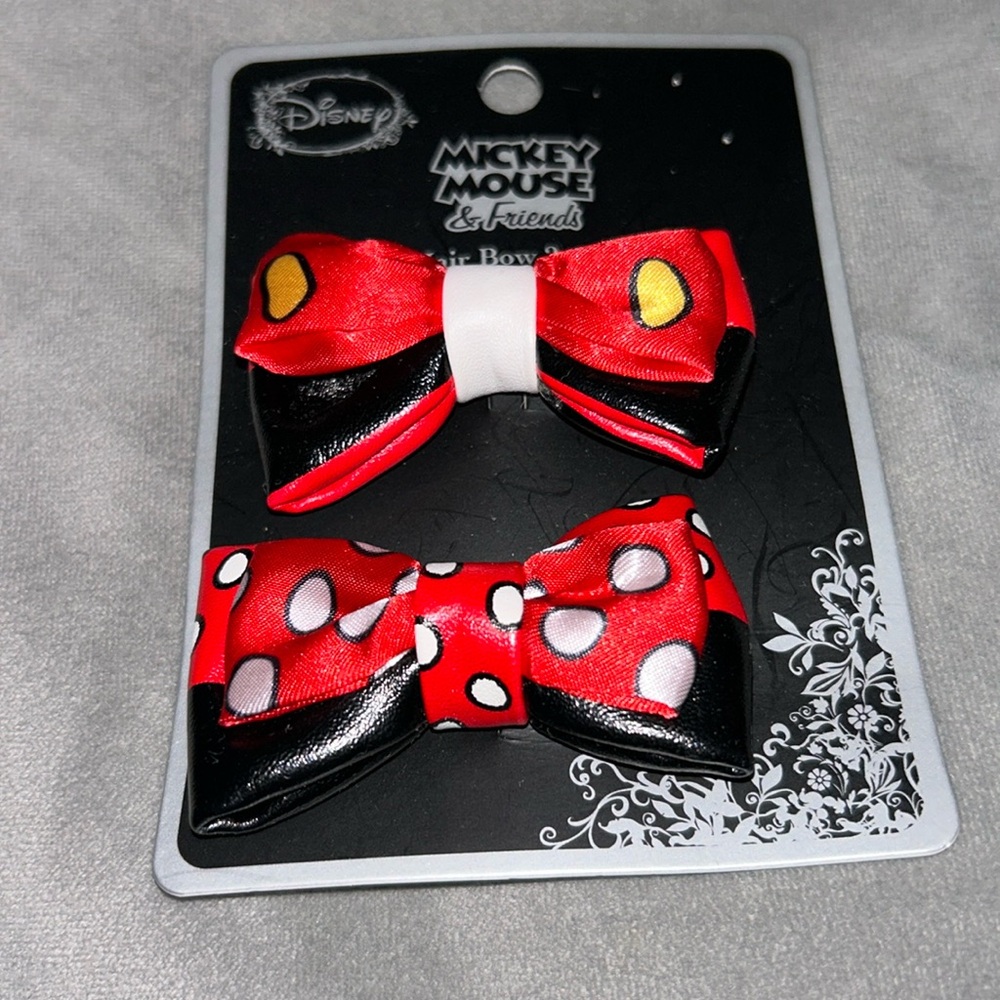 Mickey and Minnie mini Hair Bows